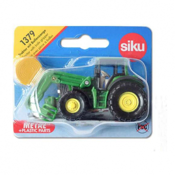 Трактор John Deere с захватом тюков